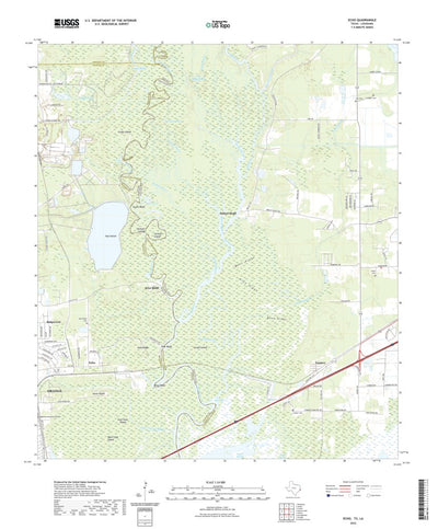 United States Geological Survey Echo, TX (2022, 24000-Scale) digital map