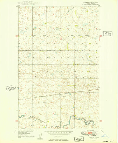 United States Geological Survey Eckman, ND (1949, 24000-Scale) digital map