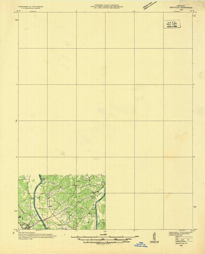 United States Geological Survey Eddyville, KY (1936, 48000-Scale) digital map