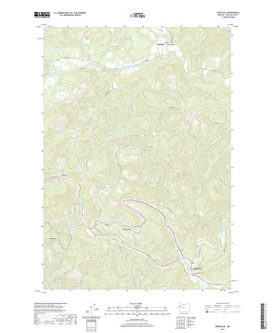 United States Geological Survey Eddyville, OR (2020, 24000-Scale) digital map