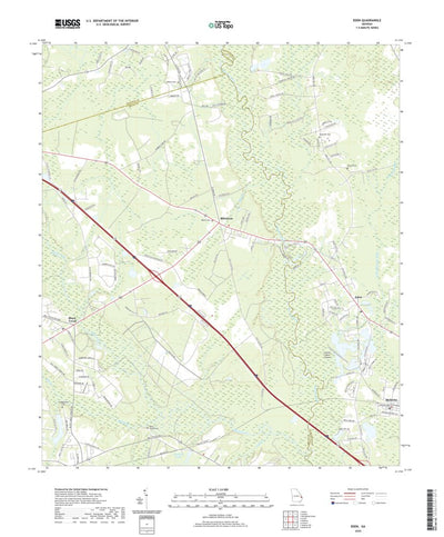 United States Geological Survey Eden, GA (2020, 24000-Scale) digital map