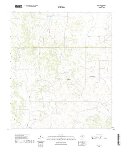 United States Geological Survey Eden SW, TX (2022, 24000-Scale) digital map