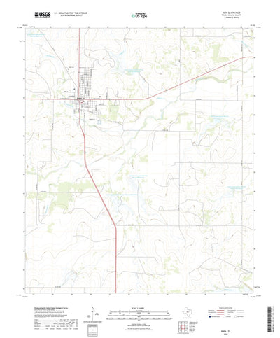 United States Geological Survey Eden, TX (2022, 24000-Scale) digital map