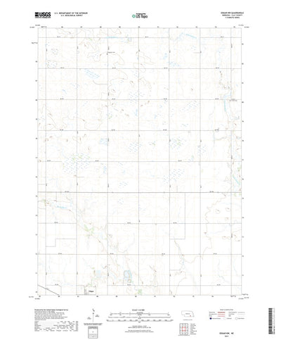 United States Geological Survey Edgar NW, NE (2021, 24000-Scale) digital map