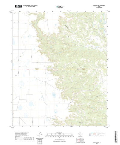 United States Geological Survey Edgemon Lake, TX (2022, 24000-Scale) digital map