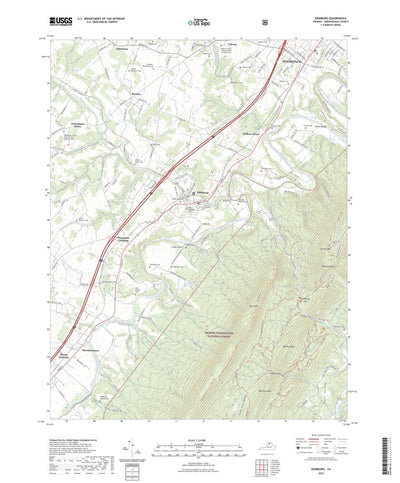 United States Geological Survey Edinburg, VA (2022, 24000-Scale) digital map