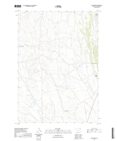 United States Geological Survey Edith Creek, WY (2021, 24000-Scale) digital map