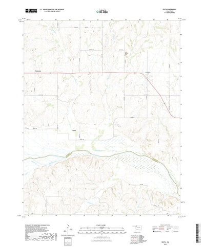 United States Geological Survey Edith, OK (2022, 24000-Scale) digital map