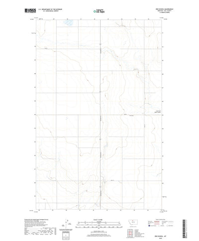 United States Geological Survey Een School, MT (2020, 24000-Scale) digital map