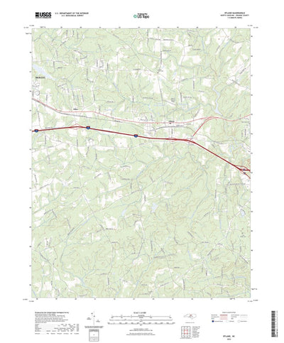 United States Geological Survey Efland, NC (2022, 24000-Scale) digital map