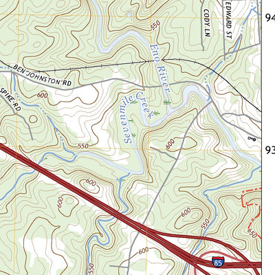United States Geological Survey Efland, NC (2022, 24000-Scale) digital map