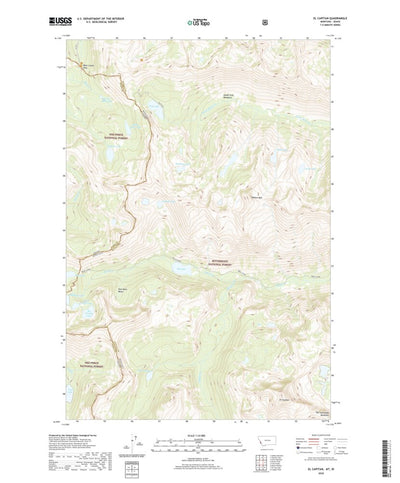 United States Geological Survey El Capitan, MT (2020, 24000-Scale) digital map