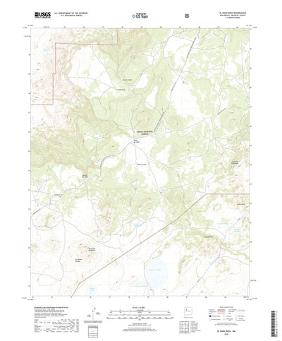 United States Geological Survey El Dado Mesa, NM (2020, 24000-Scale) digital map