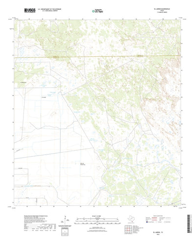 United States Geological Survey El Jardin, TX (2022, 24000-Scale) digital map