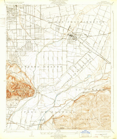 United States Geological Survey El Monte, CA (1926, 24000-Scale) digital map