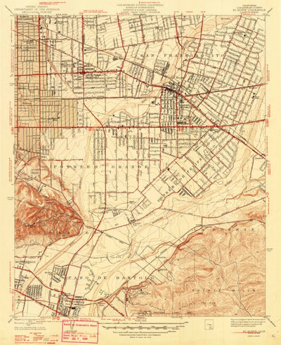 United States Geological Survey El Monte, CA (1948, 24000-Scale) digital map