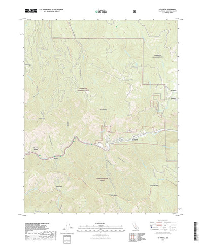 United States Geological Survey El Portal, CA (2021, 24000-Scale) digital map