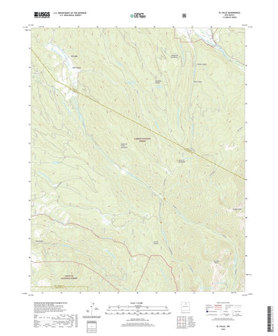 United States Geological Survey El Valle, NM (2020, 24000-Scale) digital map