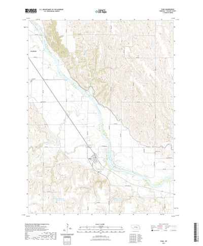 United States Geological Survey Elba, NE (2021, 24000-Scale) digital map