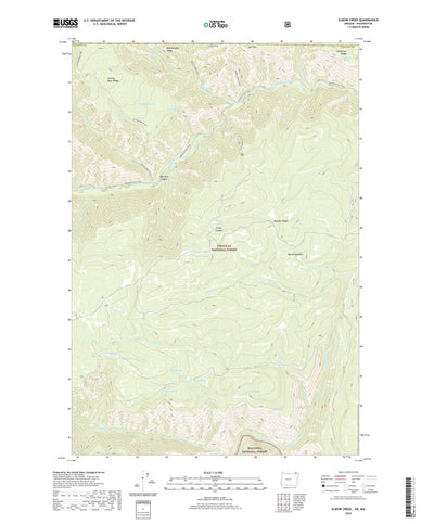 United States Geological Survey Elbow Creek, OR (2020, 24000-Scale) digital map