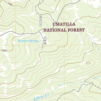 United States Geological Survey Elbow Creek, OR (2020, 24000-Scale) digital map