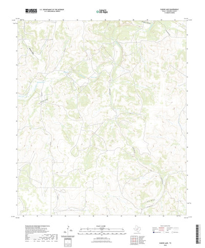 United States Geological Survey Elbow Lake, TX (2022, 24000-Scale) digital map