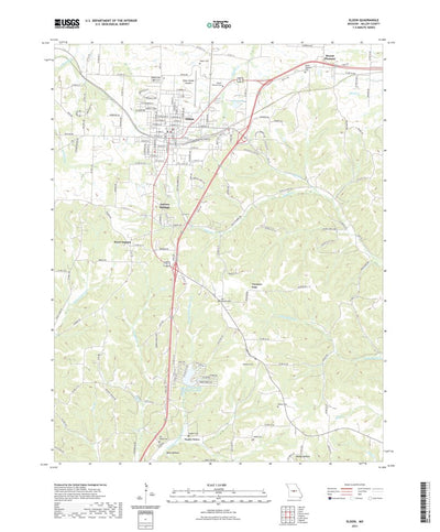 United States Geological Survey Eldon, MO (2021, 24000-Scale) digital map