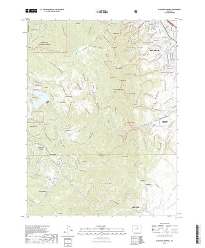 United States Geological Survey Eldorado Springs, CO (2022, 24000-Scale) digital map