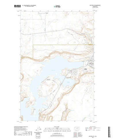 United States Geological Survey Electric City, WA (2020, 24000-Scale) digital map