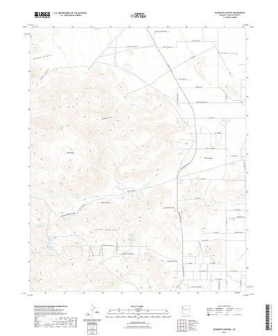 United States Geological Survey Elements Canyon, AZ (2021, 24000-Scale) digital map