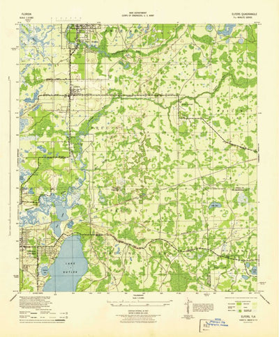 United States Geological Survey Elfers, FL (1944, 31680-Scale) digital map