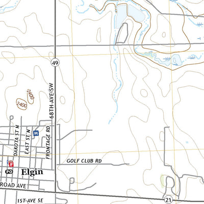 United States Geological Survey Elgin, ND (2020, 24000-Scale) digital map