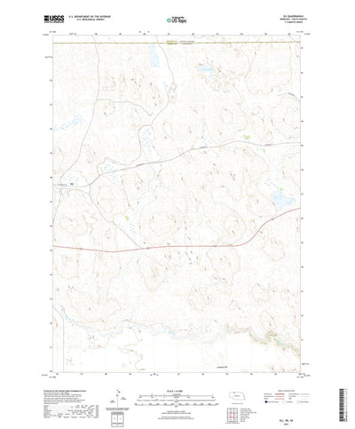 United States Geological Survey Eli, NE (2021, 24000-Scale) digital map