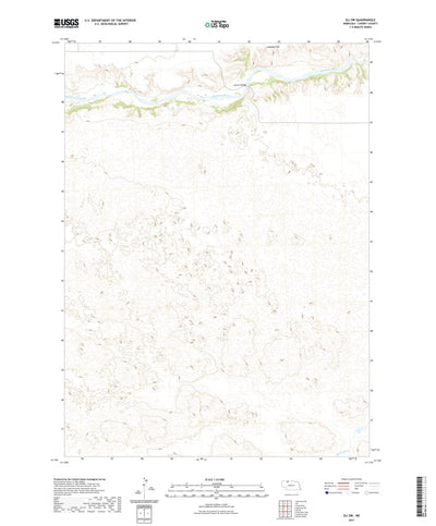 United States Geological Survey Eli SW, NE (2021, 24000-Scale) digital map
