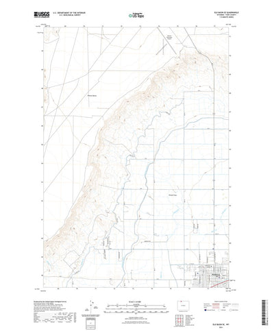 United States Geological Survey Elk Basin SE, WY (2021, 24000-Scale) digital map
