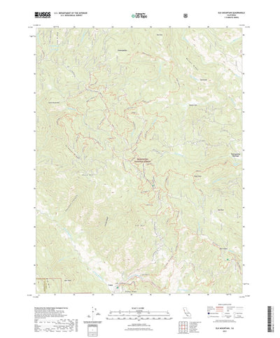 United States Geological Survey Elk Mountain, CA (2021, 24000-Scale) digital map