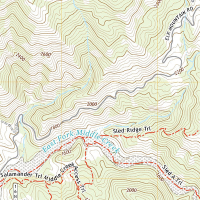 United States Geological Survey Elk Mountain, CA (2021, 24000-Scale) digital map