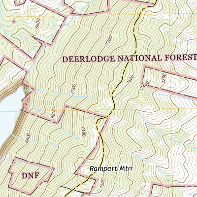 United States Geological Survey Elk Park Pass, MT (2020, 24000-Scale) digital map