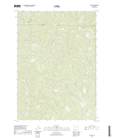 United States Geological Survey Elk Peak, OR (2020, 24000-Scale) digital map