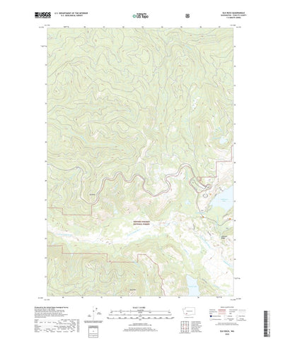 United States Geological Survey Elk Rock, WA (2020, 24000-Scale) digital map