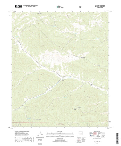 United States Geological Survey Elk-Silver, NM (2020, 24000-Scale) digital map