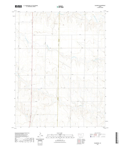 United States Geological Survey Elkader NE, KS (2022, 24000-Scale) digital map