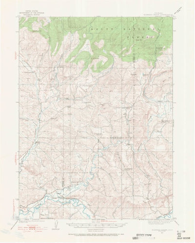 United States Geological Survey Elkhead Creek, CO (1923, 62500-Scale) digital map