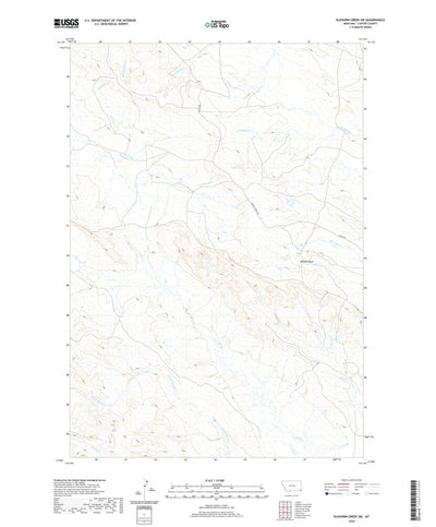 United States Geological Survey Elkhorn Creek SW, MT (2020, 24000-Scale) digital map
