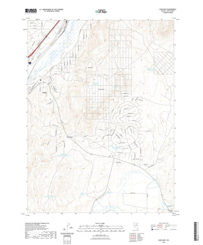 United States Geological Survey Elko East, NV (2021, 24000-Scale) digital map