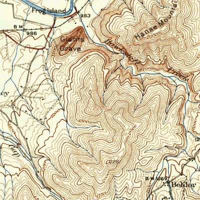 United States Geological Survey Elkton, VA (1937, 62500-Scale) digital map