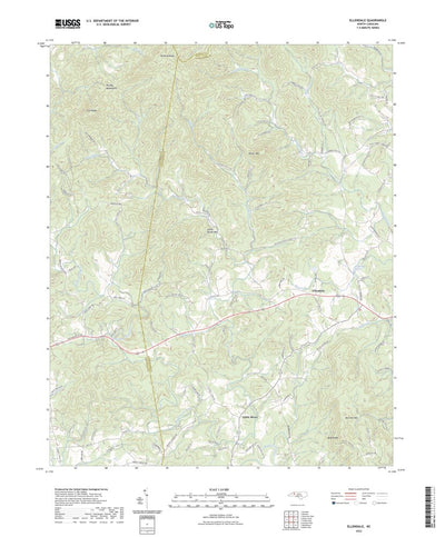 United States Geological Survey Ellendale, NC (2022, 24000-Scale) digital map