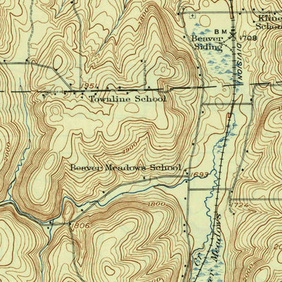 United States Geological Survey Ellicottville, NY (1924, 62500-Scale) digital map