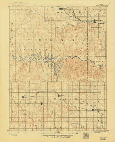 United States Geological Survey Ellis, KS (1893, 125000-Scale) digital map