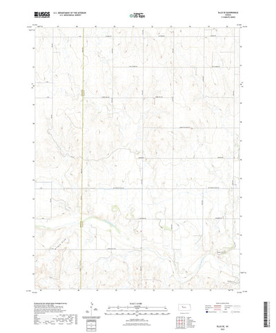 United States Geological Survey Ellis SE, KS (2022, 24000-Scale) digital map